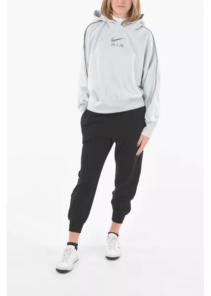 Hanorace Nike Air Cotton Oversized Hoodie Light Blue Femei (BM 9409958) 4