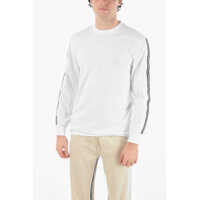 Tricouri Long-Sleeved Music Bolt Varsity Contrasting Band T-Shirt Barbati