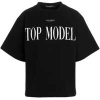 Tricouri Crewneck Top Model T-Shirt With Lettering Print Femei