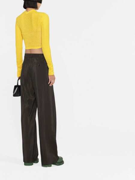 Pulovere casual AMBUSH Crop Shirt YELLOW Femei (BM 9412175) 3