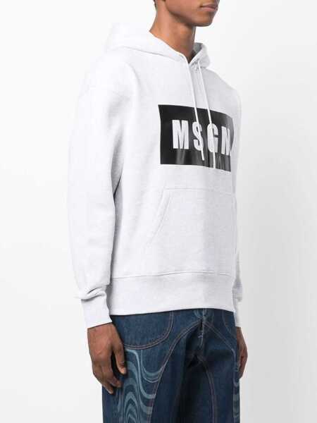 Hanorace MSGM Sweatshirt With Logo Box GREY Barbati (BM 9412235) 3