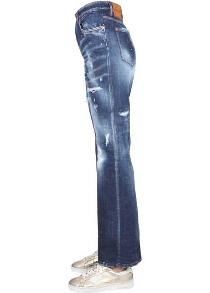 Blugi skinny DSQUARED2 Jeans Roadie BLUE Femei (BM 9413330) 3