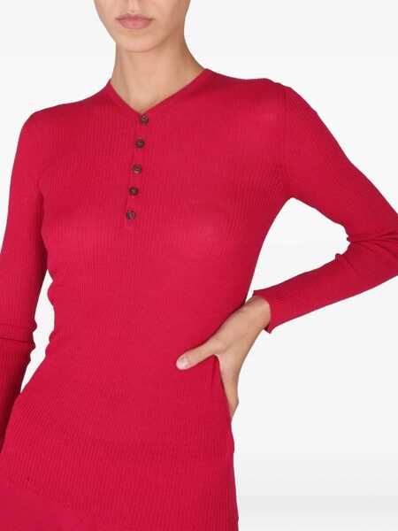 Pulovere casual DSQUARED2 Slim Fit Shirt FUCHSIA Femei (BM 9413333) 4