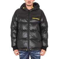 Geci de iarna Down Jacket With Logo Print Barbati
