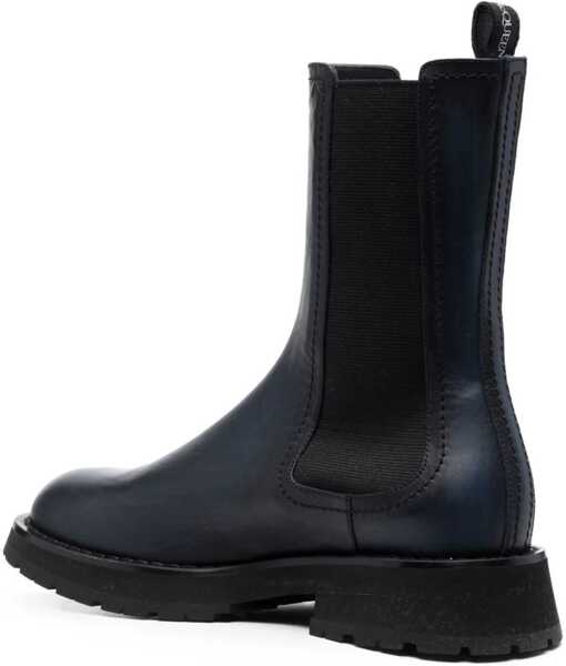 Ghete Alexander McQueen Leather Boot CHARCOAL Barbati (BM 9413369) 3