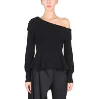 Pulovere casual One-Shoulder Shirt With Ruffle Femei