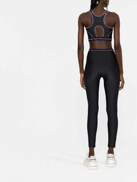 Bluze Versace Jeans Couture Crop Top With Logo Band BLACK Femei (BM 9413468) 4