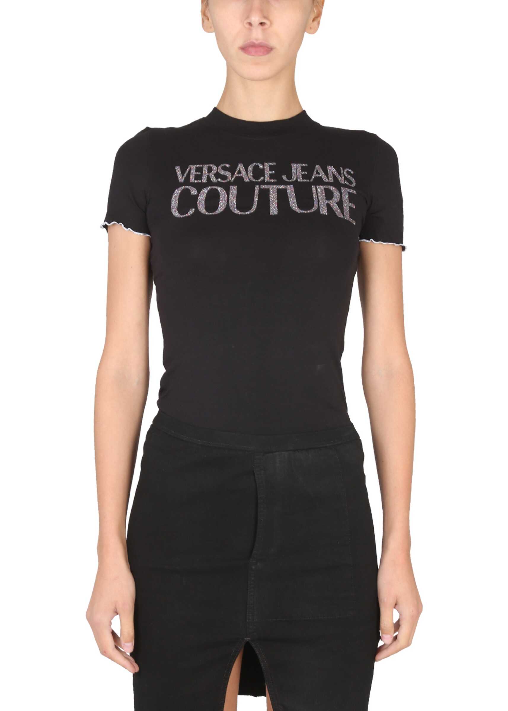 Versace Jeans Couture T-Shirt With Logo BLACK