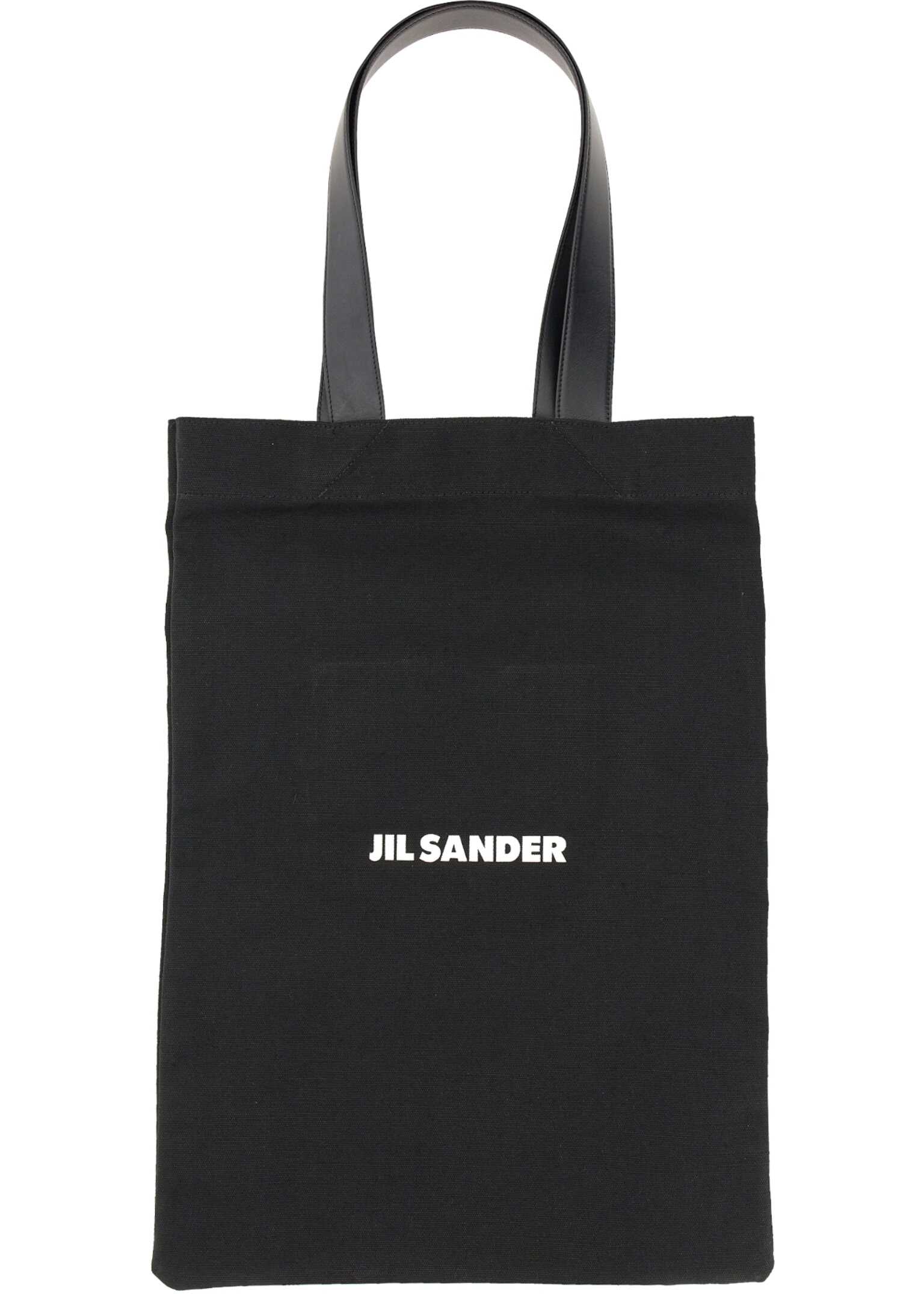 Jil Sander Tote Bag With Logo BLACK