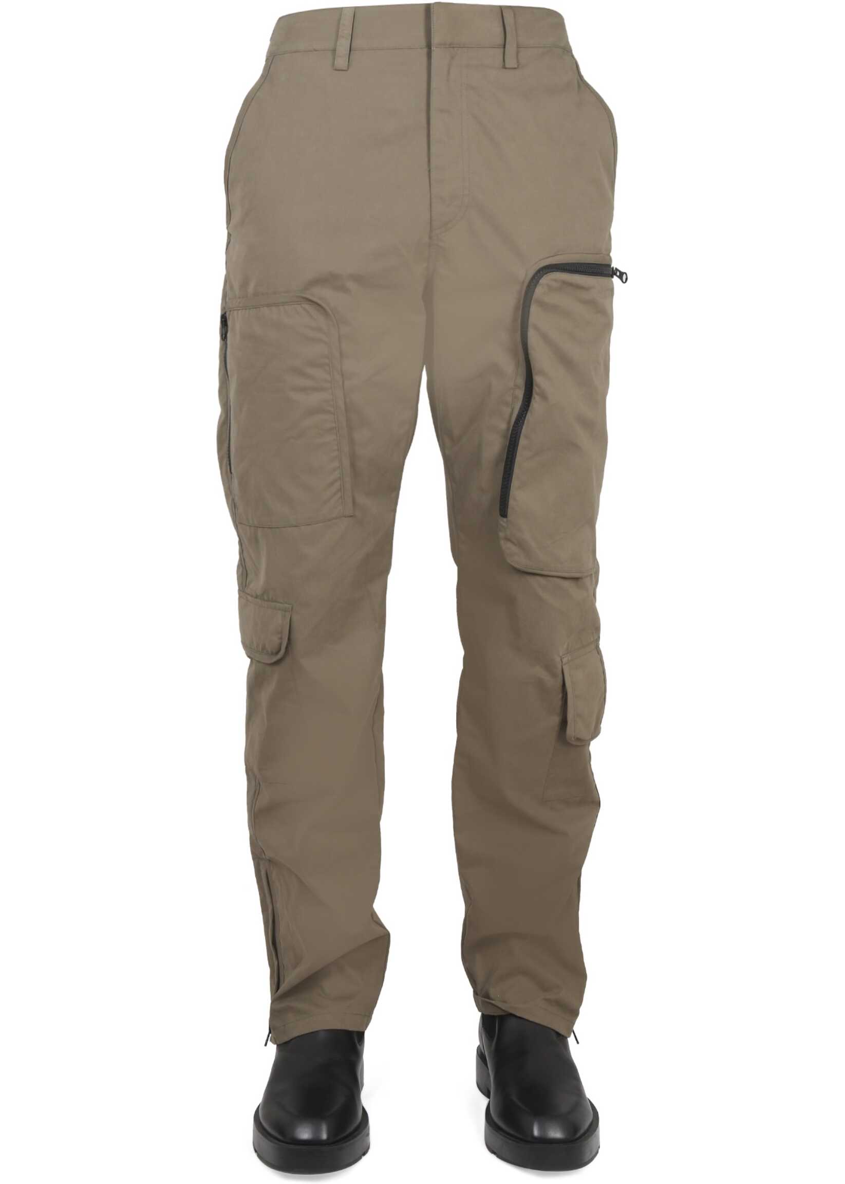 HELMUT LANG Cargo Pants Memory MILITARY GREEN