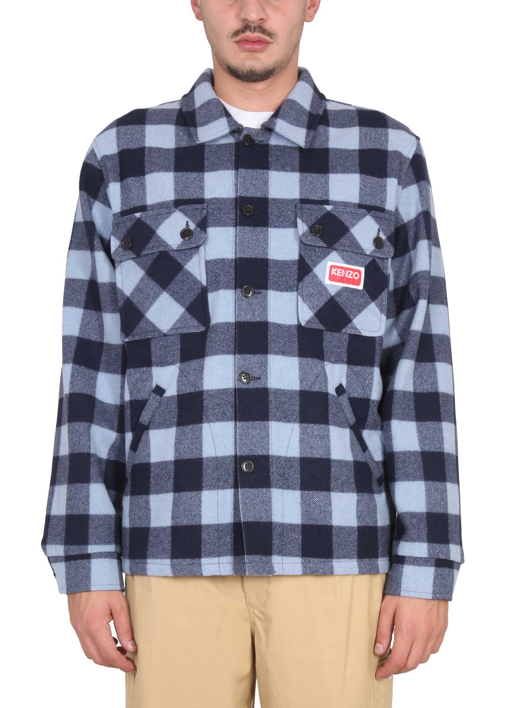 Kenzo Shirt With Check Pattern MULTICOLOUR
