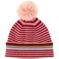 Caciuli Striped Beanie With Pom Pom Femei