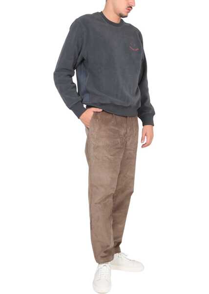 Pantaloni casual Paul Smith Velvet Pants BEIGE Barbati (BM 9413816) 2