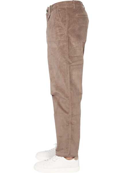 Pantaloni casual Paul Smith Velvet Pants BEIGE Barbati (BM 9413816) 3
