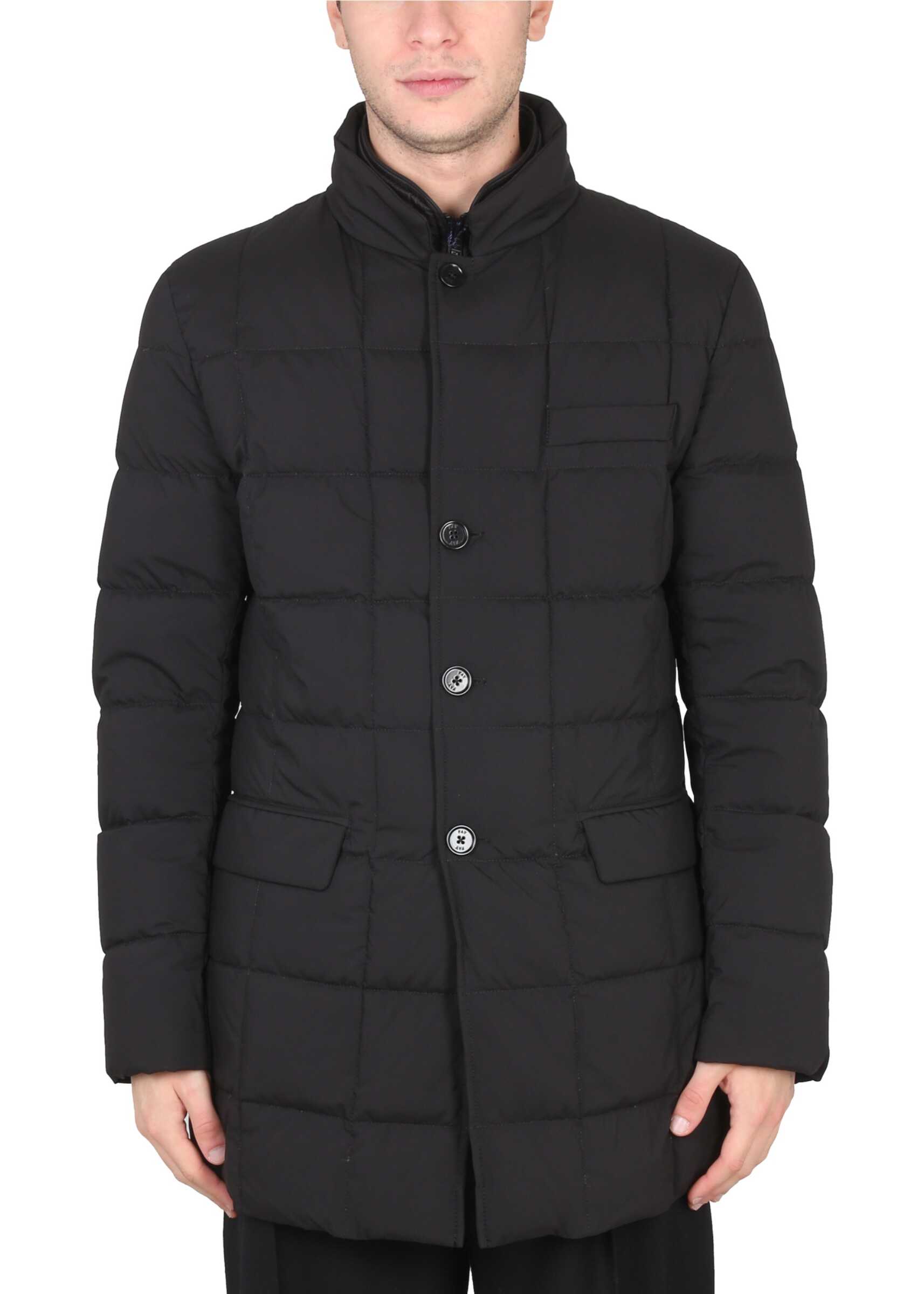 Fay Double Front Jacket BLACK