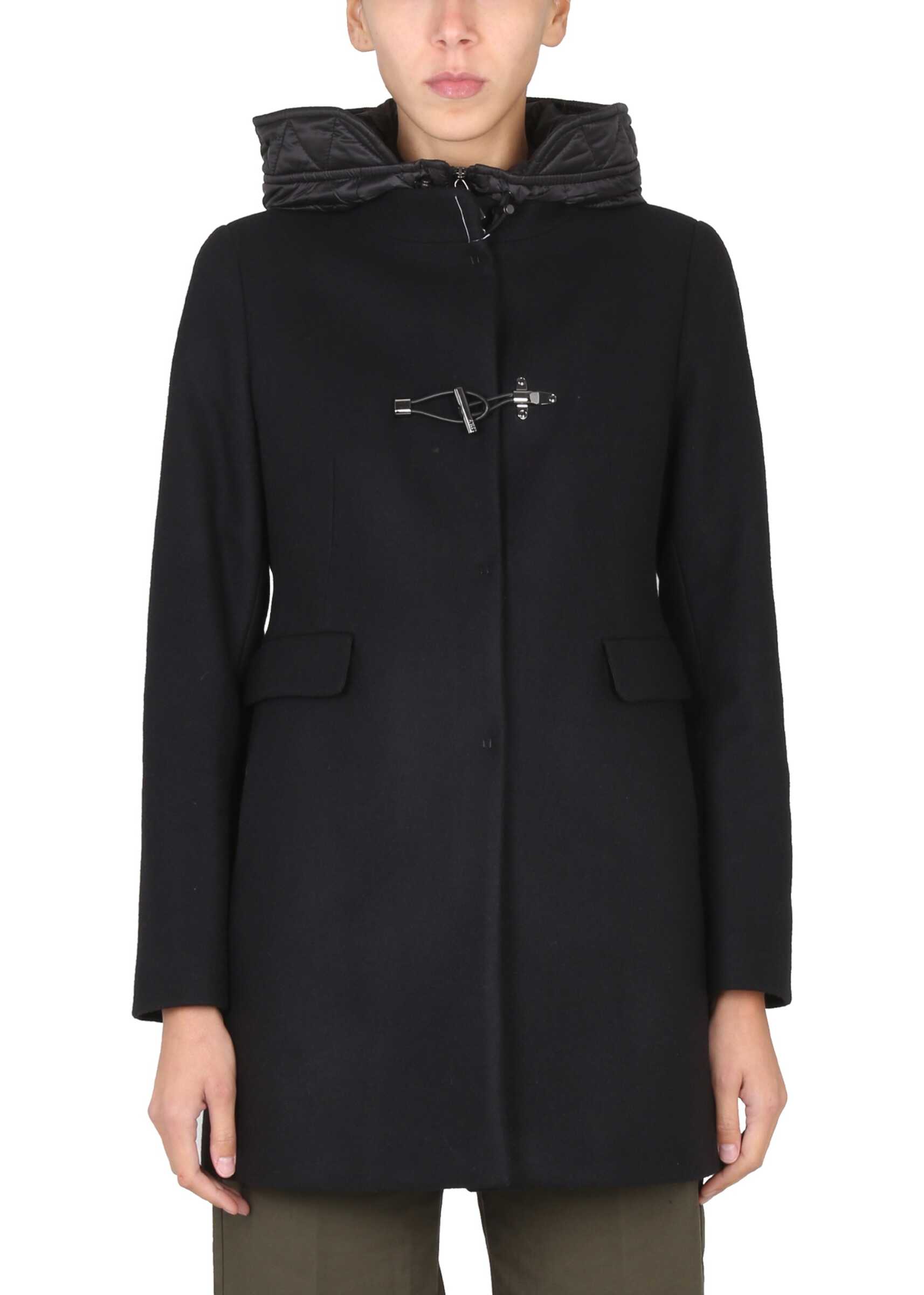 Fay Coat Toggle BLACK