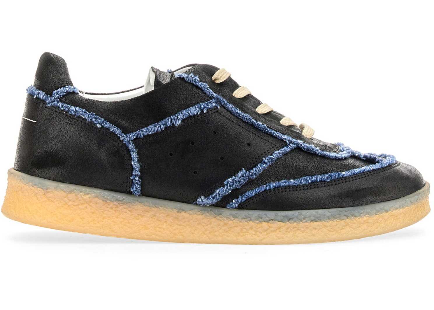 MM6 Maison Margiela Leather Sneaker BLACK