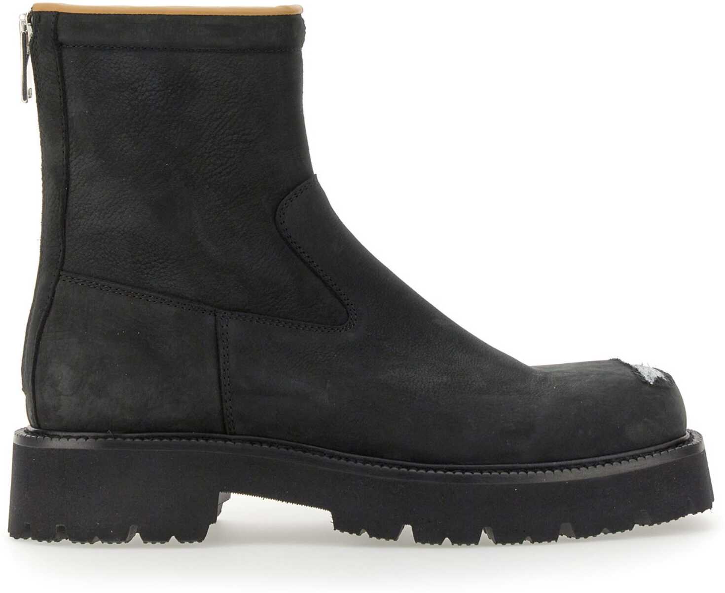 MM6 Maison Margiela Leather Boot BLACK