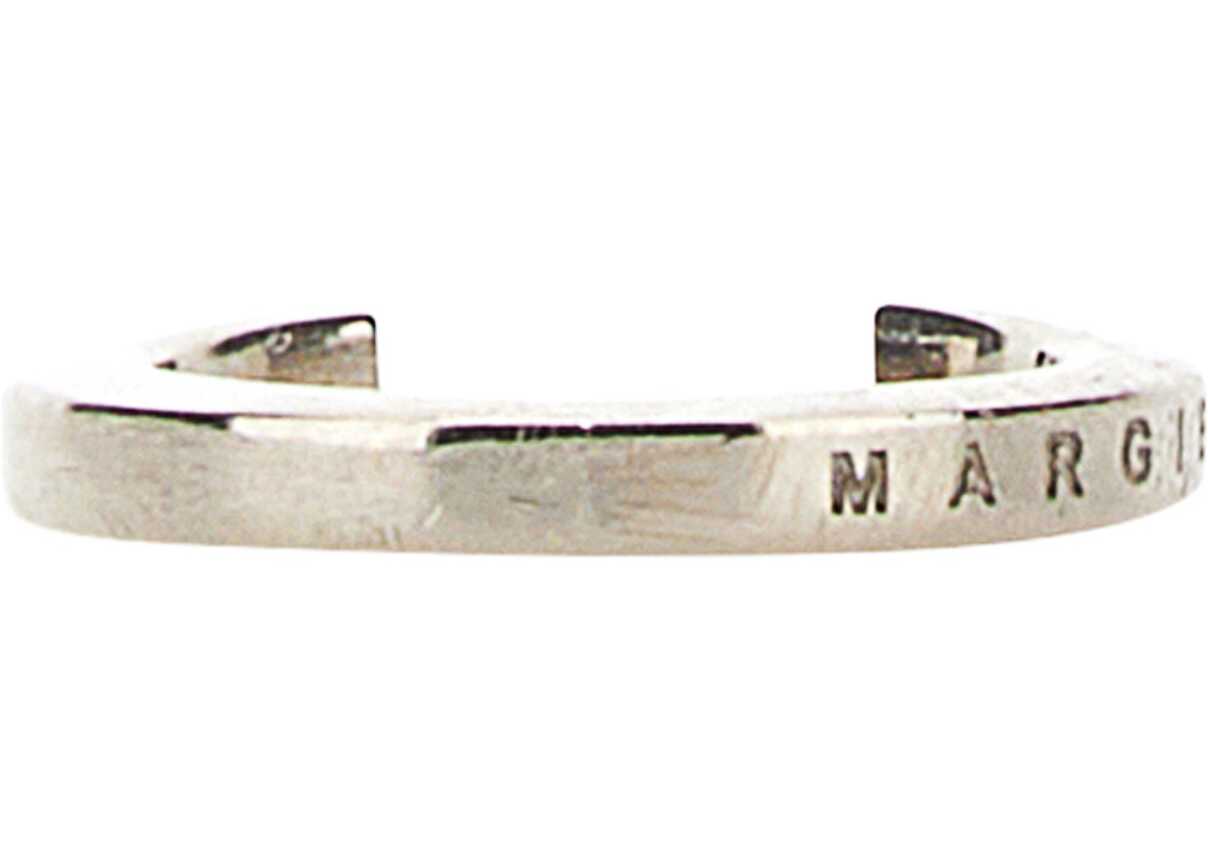 MM6 Maison Margiela Logo Ring SILVER image