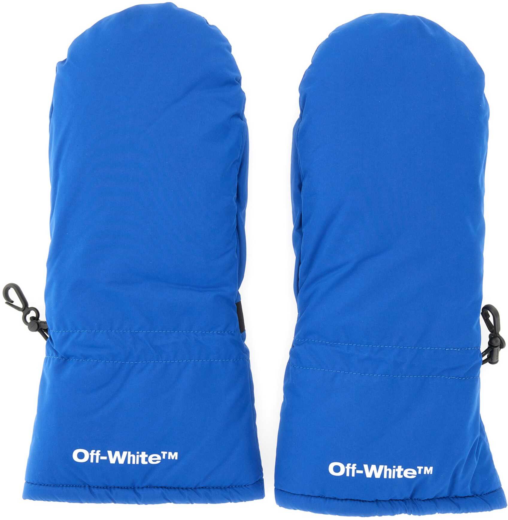 Off-White Printed Mitten Gloves BLUE