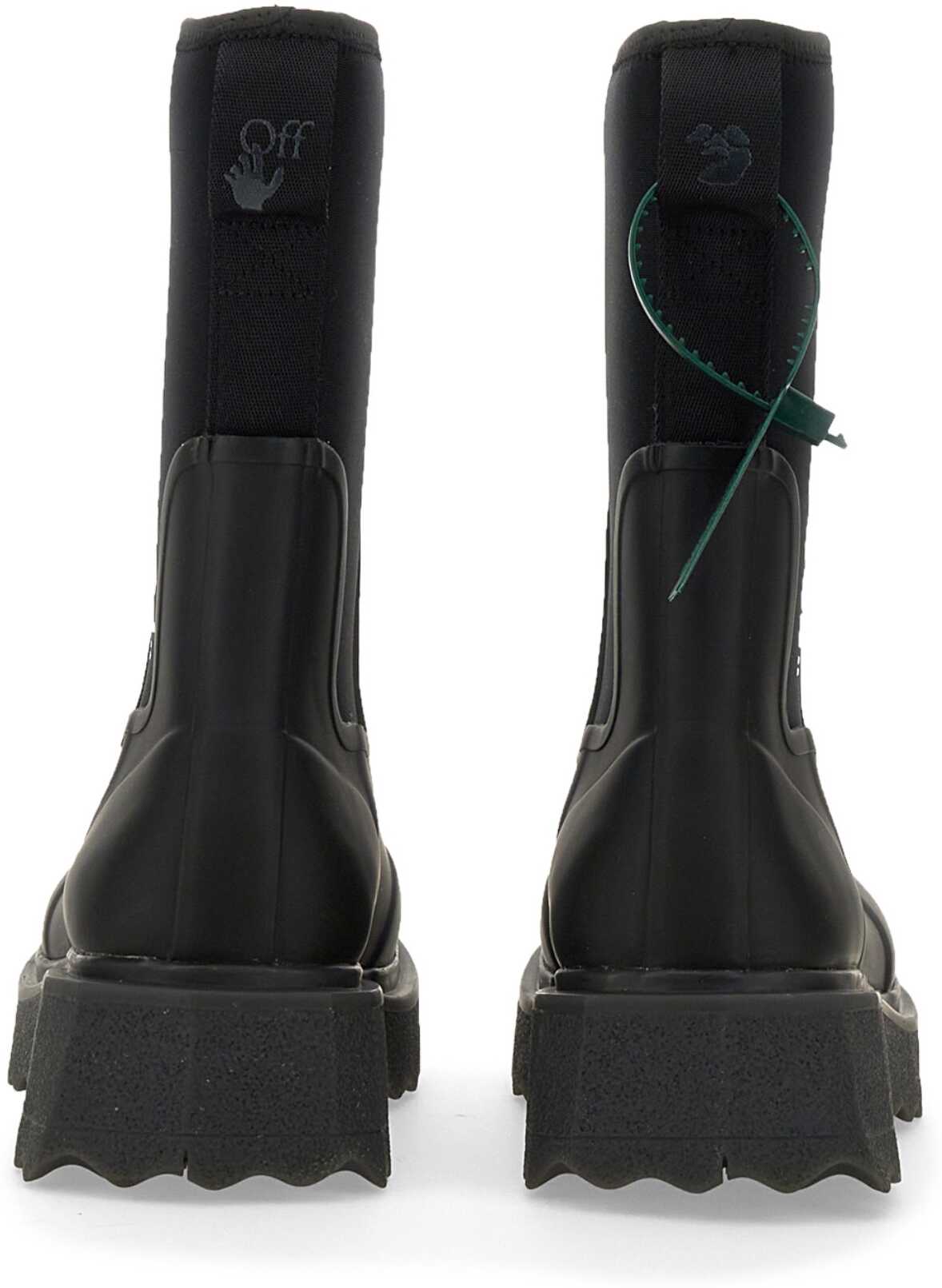 Off-White Sponge Rain Boot BLACK