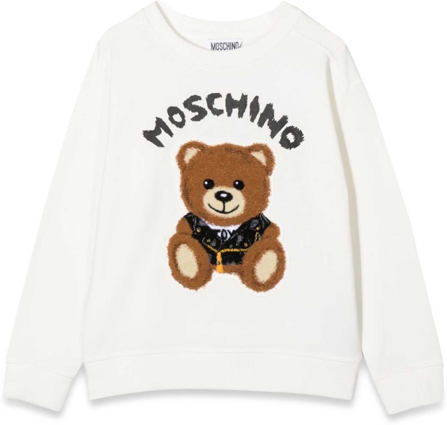 Moschino Teddy Bear Crewneck Sweatshirt WHITE