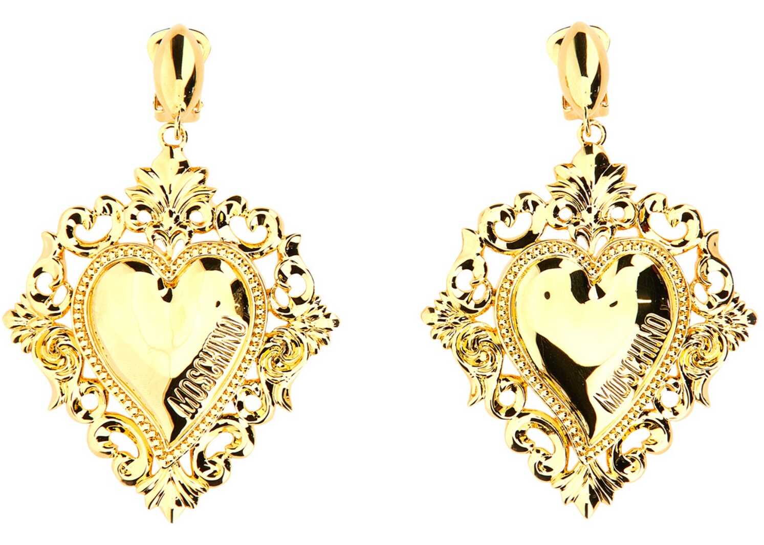 Moschino "Gold Heart" Earrings GOLD image10
