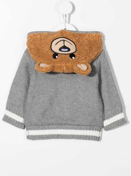 Cardigane Moschino Teddy Bear Hooded Cardigan GREY Fete (BM 9414668) 2