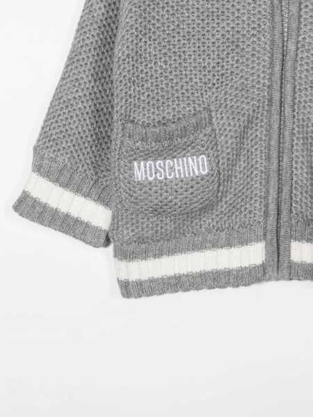 Cardigane Moschino Teddy Bear Hooded Cardigan GREY Fete (BM 9414668) 3