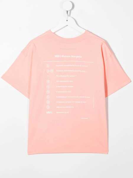 Tricouri MM6 Maison Margiela T-Shirt M/C PINK Baieti (BM 9415052) 2