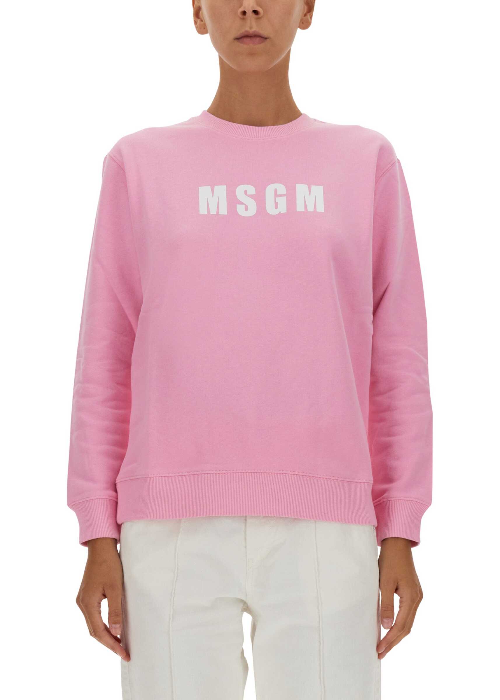 MSGM Sweatshirt With Logo PINK