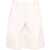 MSGM Faux Leather Bermuda Shorts IVORY