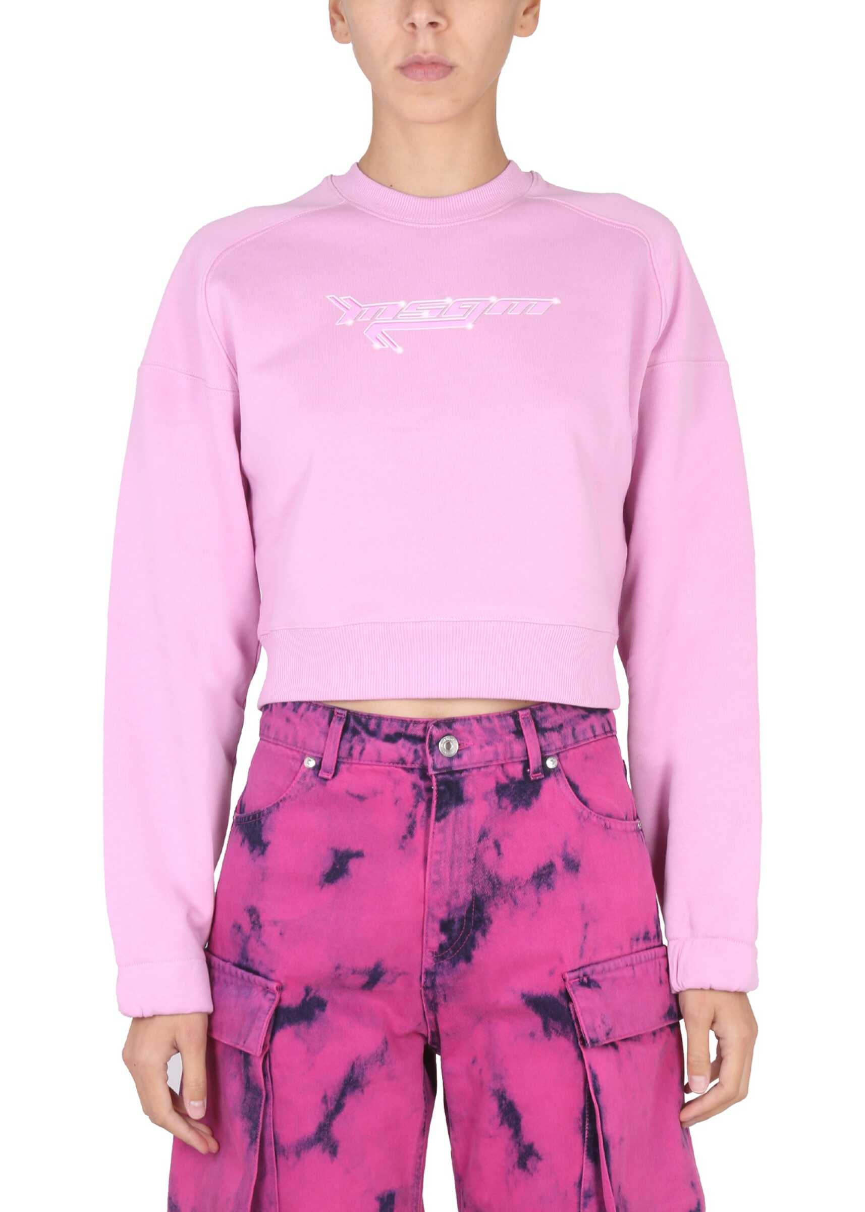 MSGM Sweatshirt With Logo PINK