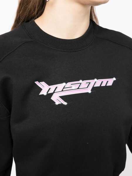 Bluze de trening MSGM Sweatshirt With Logo BLACK Femei (BM 9415352) 5