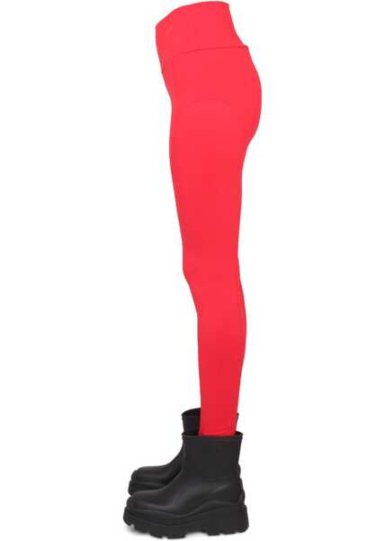 Pantaloni casual MSGM Leggings With Logo RED Femei (BM 9415382) 3