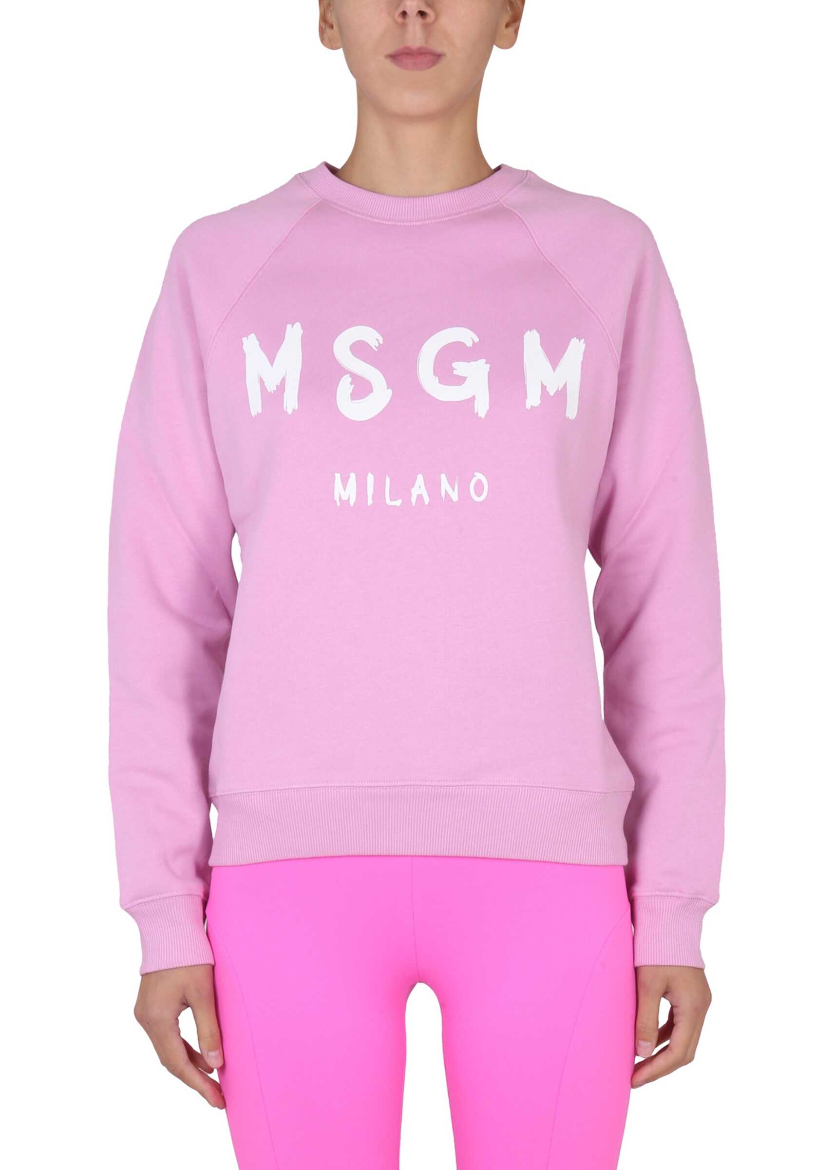 MSGM Sweatshirt With Logo PINK