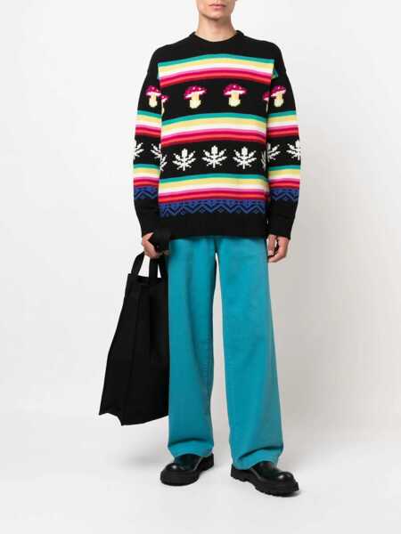 Pulovere MSGM Wool Crew Neck Sweater MULTICOLOUR Barbati (BM 9415436) 2