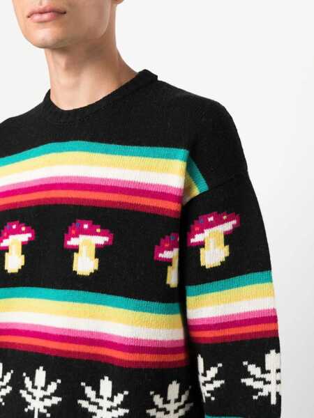 Pulovere MSGM Wool Crew Neck Sweater MULTICOLOUR Barbati (BM 9415436) 5
