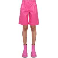 Pantaloni scurti Faux Leather Bermuda Shorts Femei