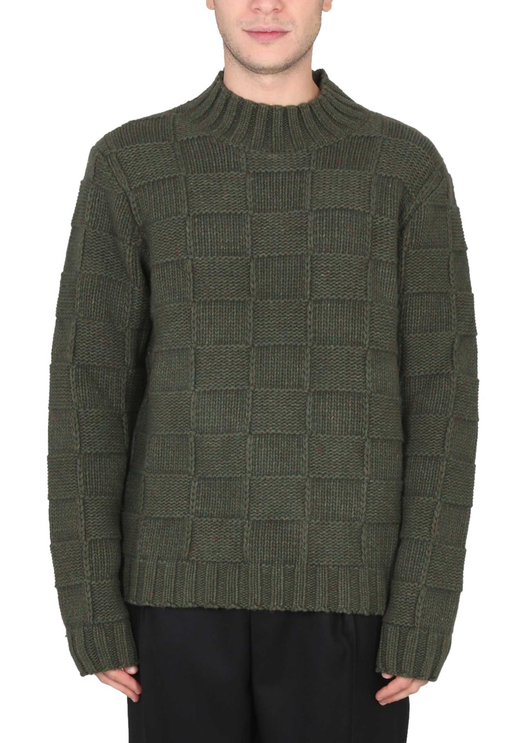 YMC Bluto Basketweave Jersey GREEN