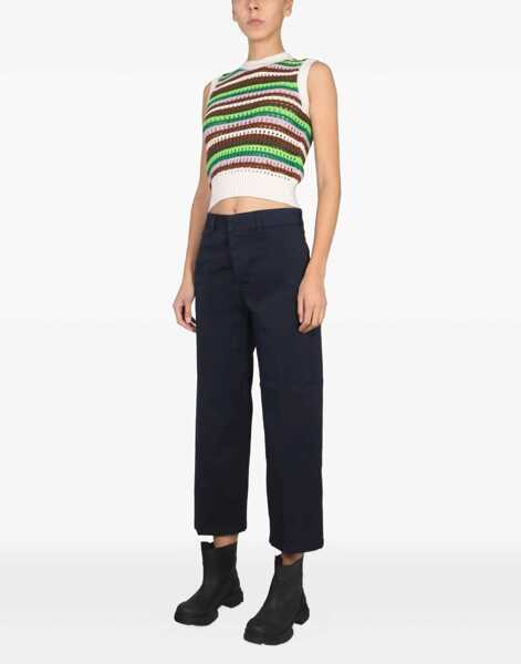 Pantaloni casual Department Five Cotton Pants BLUE Femei (BM 9415724) 2
