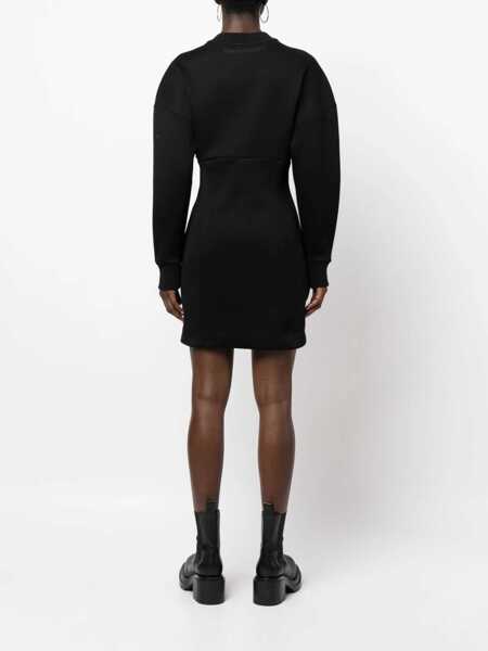 Rochii casual Alexander McQueen Mini Dress With Cocoon Sleeves BLACK Femei (BM 9415751) 4