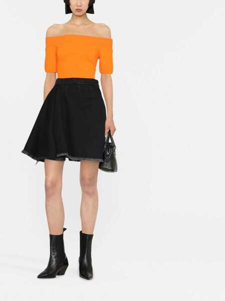 Fuste casual Alexander McQueen Asymmetrical Mini Skirt BLACK Femei (BM 9415772) 2