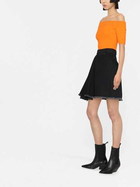 Fuste casual Alexander McQueen Asymmetrical Mini Skirt BLACK Femei (BM 9415772) 3