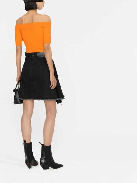 Fuste casual Alexander McQueen Asymmetrical Mini Skirt BLACK Femei (BM 9415772) 4