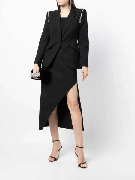 Fuste casual Alexander McQueen Wool And Mohair Skirt BLACK Femei (BM 9415802) 2