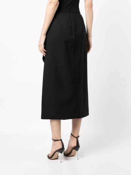 Fuste casual Alexander McQueen Wool And Mohair Skirt BLACK Femei (BM 9415802) 4