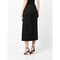 Fuste Alexander McQueen Dama - Fuste casual Alexander McQueen Wool And Mohair Skirt BLACK Femei (BM 9415802) - B-mall.ro