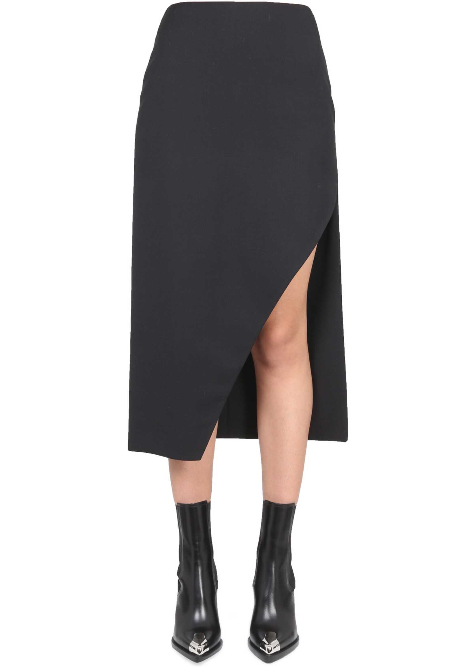 Alexander McQueen Wool And Mohair Skirt BLACK