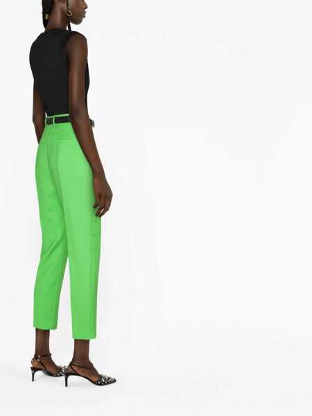 Pantaloni casual Alexander McQueen Cigarette Pants GREEN Femei (BM 9415820) 4